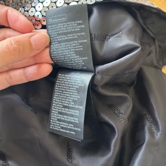 Moschino X H&M Sequin Hoodie Dress NWT - Picture 9 of 9